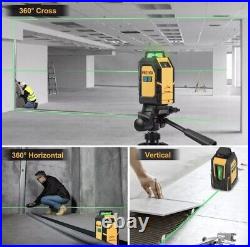 PREXISO 360° Laser Level with Tripod, 100Ft Self Leveling Cross Line Laser