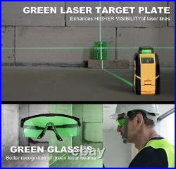 PREXISO 360° Laser Level with Tripod, 100Ft Self Leveling Cross Line Laser