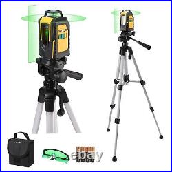 PREXISO 360° Laser Level with Tripod, 100Ft Self Leveling Cross Line Laser Le