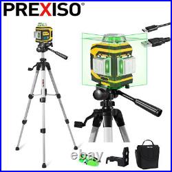 PREXISO Laser Level 3X360° Self Leveling Cross Line Level Green Line Laser Level