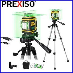 PREXISO Laser Level 3X360° Self Leveling Cross Line Level Green Line Laser Level
