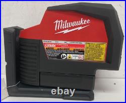 PreOwned Milwaukee 3622-20 M12 Green Cross Line and Plumb Points Laser
