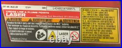 PreOwned Milwaukee 3622-20 M12 Green Cross Line and Plumb Points Laser withCase