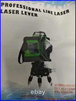 Professional Self leveling Laser Level Green Beam 3D 360 + case portable