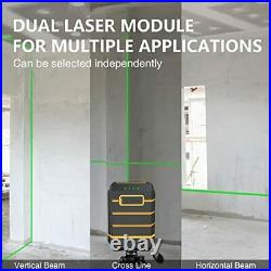 Rechargeable Laser Level, MOOCK Self Leveling Lazer Leveler Tool Green 100ft