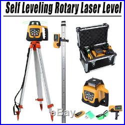 Ridgeyard Self Leveling Laser Level Kit GREEN Beam 360 Rotary Rotating + Tripod