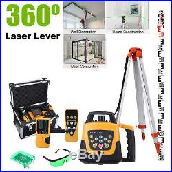 Rotary Green Self-Leveling Rotating Laser Level 500m with Tripod Staff Measure Kit