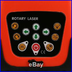 Rotary Laser Level 500m Range Automatic Self-Leveling Green Beam withTripod Staff