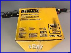 Rotary Laser Level Kit Detector DW074KD DEWALT Self-Leveling Horizontal Vertical