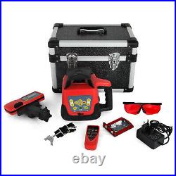 Rotary/ Rotating Red Laser Level Kit With Case 360° Self-leveling 500M Range