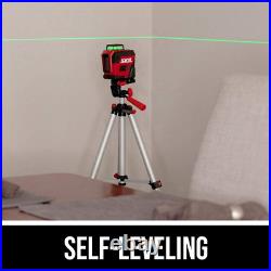 SKIL 100ft. 360 Green Self-Leveling Cross Line Laser Level with Horizontal a