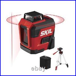 SKIL 65ft. 360° Red Self-Leveling Cross Line Laser Level with Horizontal and