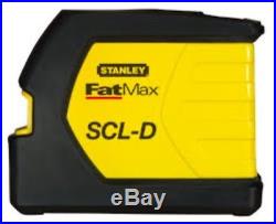 STANLEY FatMax SCL-D Self-Leveling Cross Line Laser Level Plub +DETECTOR Kit NEW