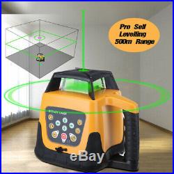 Samger Self-Leveling Rotary / Rotating Green Laser Level Kit 500M Range + Case