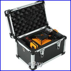 Self-Leveling 360 Degree Rotary Rotating Red Laser Level Kit with Case