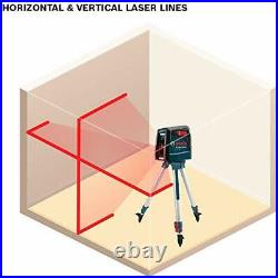 Self-Leveling Cross-Line Red-Beam High Power Laser Level + Tripod, 60-Inch
