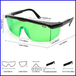 Self Leveling Laser Level Horizontal Vertical Line Green + Glasses Huepar 902CG