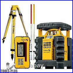 Stabila 05700 Dual Slope Rotary Laser Kit withTripod and Elevation Rod New
