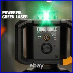TOUGHBUILT Green 500' 360° Self-Leveling Indoor/Outdoor Rotary Laser Level (NEW)