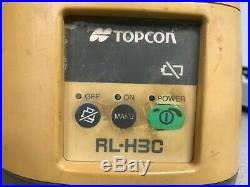 Topcon RL-H3C Self-Leveling Rotary Laser Level LS-70LC & LD-8 Detector Receivers