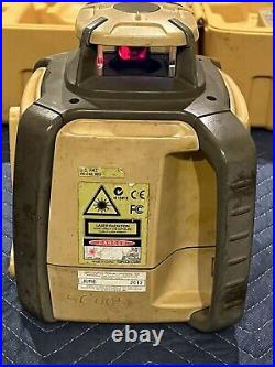 Topcon RL-H4C Laser Level with LS-80L Receiver, Case, Rechargeable Bat Powers On