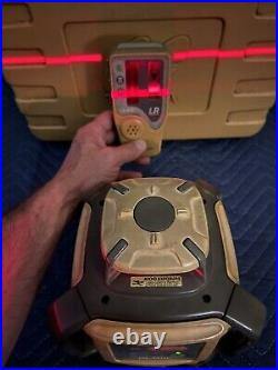 Topcon RL-H4C Laser Level with LS-80L Receiver, Case, Rechargeable Bat Powers On