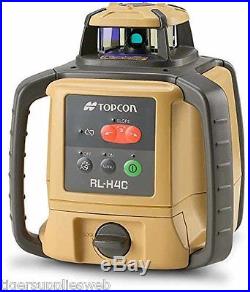 Topcon RL-H4C Self-Leveling Rotary Grade Laser Level with tripod and Rod & Bubble