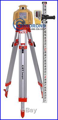 Topcon Rl-h5b Self-leveling Rotary Laser Level + Tripod & Grade Rod 10th