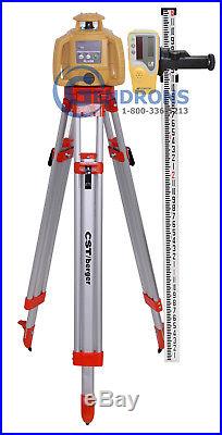 Topcon Rl-h5b Self-leveling Rotary Laser Level + Tripod & Grade Rod, Inch