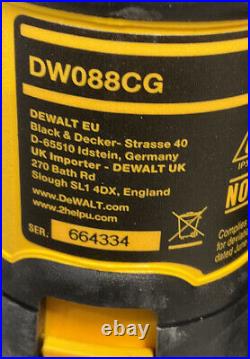 USED DeWalt DW088CG 165 ft. Green Self-Leveling Cross Line Laser Level