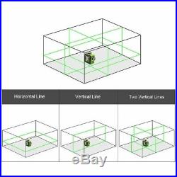 US 3D Green Beam 12 Cross Line Rotary Laser Level Self Leveling 4°±1° Tool