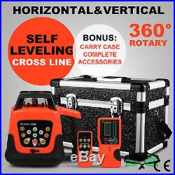 Updated Range Automatic Red/Green Beam Self-Leveling Rotary Laser Level