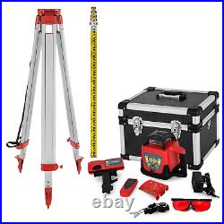 VEVOR Factory 500m Spin Type Automatic Leveling Red Tripod Horizontal Laser