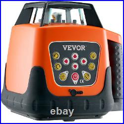 VEVOR Self-Leveling 360°Rotary Rotating Red Beam Laser Level Tool Kit 500m Range