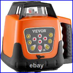 VEVOR Self-Leveling 360°Rotary Rotating Red Beam Laser Level Tool Kit 500m Range